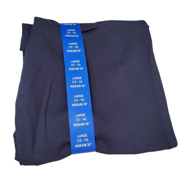 Gloria Vanderbilt Women Navy Cropped Ponte Pants With Tummy Control Panel Large - Picture 13 of 13